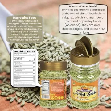 Rani Fennel Seeds Whole Spice 3oz Natural Gluten Friendly Vegan