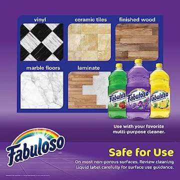 Fabuloso Rainbow Microfiber Cleaning Cloths for Home
