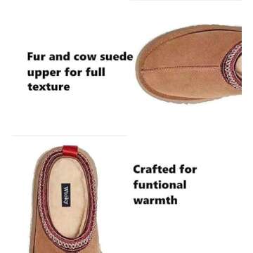 Women's Winter Thick-Soled Snow Boots Padded and Thickened Warm Casual Shoes Winter Shoes Home Slipp...