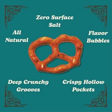 Unique Snacks Unsalted Splits Pretzels, Vegan, Kosher Snack