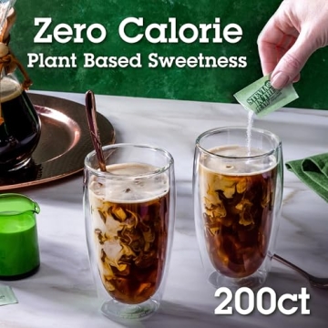 Stevia In The Raw Sweetener Packets, Zero Calorie Sugar Substitute