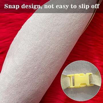 Eanpet Faux Fur Sheepskin Rug - Soft 18x18 Seat Cover