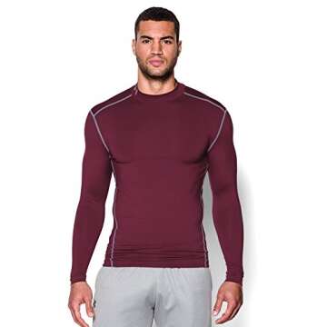 Under Armour Men's ColdGear Armour Compression Mock Long Sleeve T-Shirt