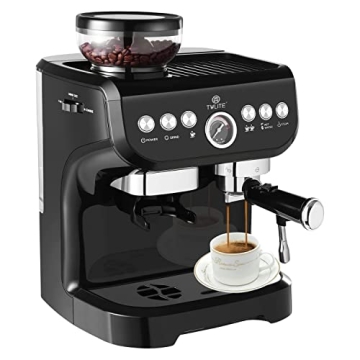 TWLITE Espresso Machine with Grinder - Professional Barista Quality Coffee Maker