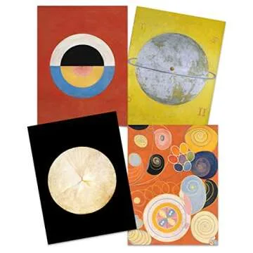 Hilma Af Klint Modern Abstract Art Print Premium Pack of 8
