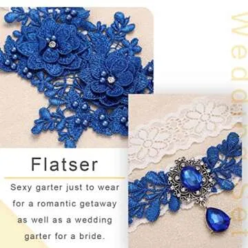 Flatser Flowers Bride Wedding Garter Set for Elegant Occasions