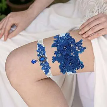 Flatser Flowers Bride Wedding Garter Set for Elegant Occasions