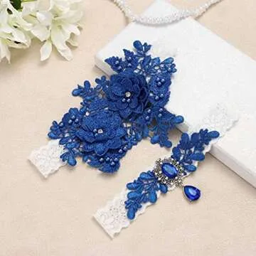 Flatser Flowers Bride Wedding Garter Set for Elegant Occasions