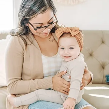 Prohouse 12 Pack Soft Baby Nylon Headbands for All Occasions