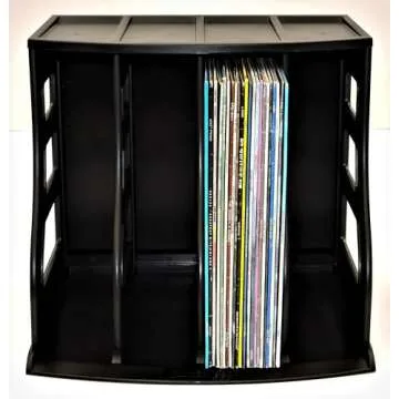 Binder Way - Vinyl Record Storage Holder, LP Box, Scrapbook 12x12 Paper Rack, Desktop Organizer, Ring Binder Stand, Vertical Book Shelf, Lever Arch Filing Crate, Photo Album Cube - Stackable