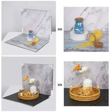 Professional Food Photography Backdrop Board Kit