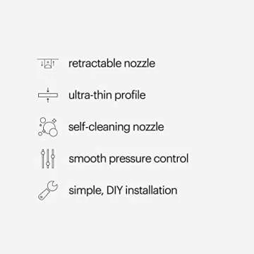 Brondell Bidet - Thinline SimpleSpa SS-150 Fresh Water Spray Non-Electric Bidet Toilet Attachment in White with Self Cleaning Nozzle