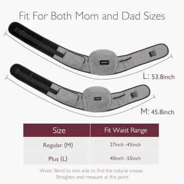 Momcozy Hip Seat Baby Carrier with Ergonomic Design and Pockets