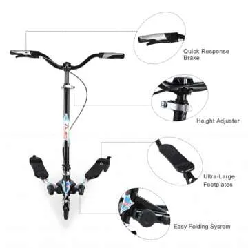 AODI Swing Wiggle Scooter for All Ages - Fun & Easy to Ride