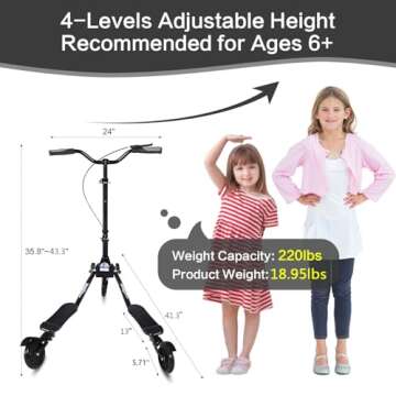 AODI Swing Wiggle Scooter for All Ages - Fun & Easy to Ride