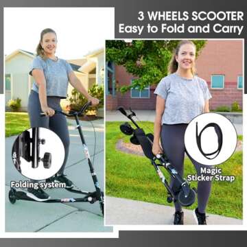 AODI Swing Wiggle Scooter for All Ages - Fun & Easy to Ride
