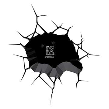 3D Light FX Marvel Spiderman Hand 3D Deco LED Wall Light , Red