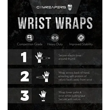 Stiff Heavy Duty 18" Wrist Wraps for Weightlifting