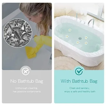 AGPTEK Disposable Bathtub Cover Liners - 20 Pack