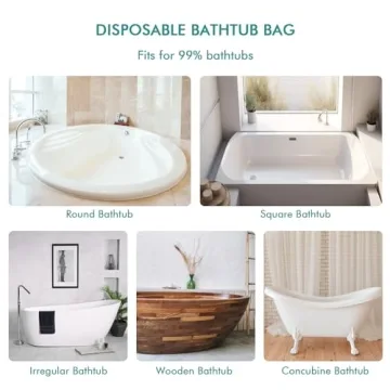 AGPTEK Disposable Bathtub Cover Liners - 20 Pack