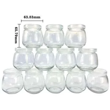 TOFOAN Baby Food Storage Containers,12 Baby Food Containers with Lids,4 oz Glass Baby Food Jars,Smal...