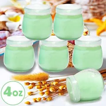 TOFOAN Baby Food Storage Containers,12 Baby Food Containers with Lids,4 oz Glass Baby Food Jars,Small Snack Containers for Toddlers,Thickened Baby Food Storage Containers for Infant & Baby Food (4 oz)