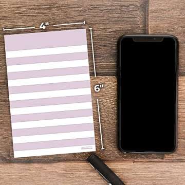 Purchase Large Purple Lined Sticky Notes in Pastel Lilac