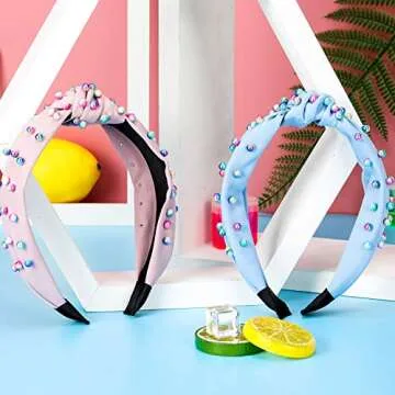 Faux Pearl Knotted Headbands for All Ages - Chic and Comfy