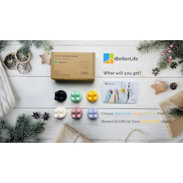 iBetterLife Stylish Silicone Toothbrush Holders - 6 Pack