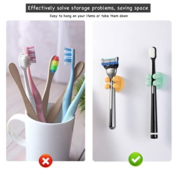 iBetterLife Stylish Silicone Toothbrush Holders - 6 Pack