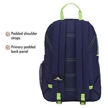 High Sierra Mini Loop Backpack for Women, True Navy/Lime