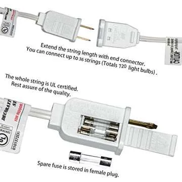 GOOTHY 50Ft LED String Lights for Outdoor Decor