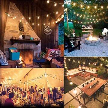 GOOTHY 50Ft LED String Lights for Outdoor Decor