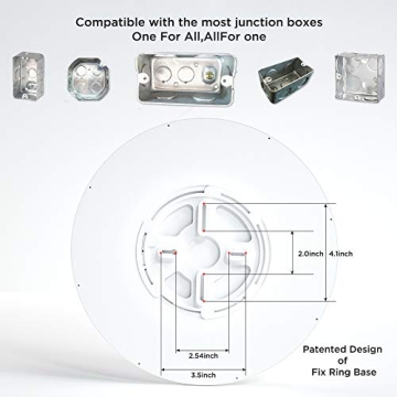 TALOYA 12 Inch LED Ceiling Light with 3 Color Temperatures