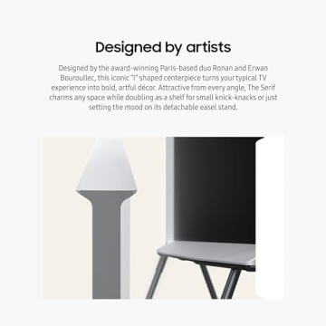 SAMSUNG 55-Inch QLED 4K The Serif Smart TV with Unique Design