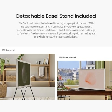 SAMSUNG 55-Inch QLED 4K The Serif Smart TV with Unique Design