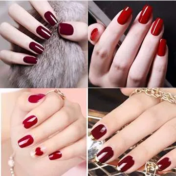 Vishine Gel Nail Polish 6 Colors Art Set, Mirror Gel Nail Polish Soak Off UV LED Nail Polish Classic Color Set 8ml