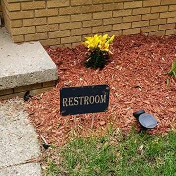 WOSTOD Vintage Metal Restroom Sign for Offices & Businesses