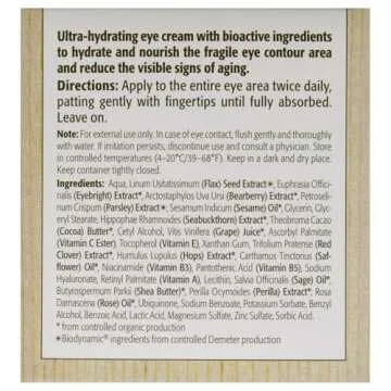 Eminence Organic Skincare Bearberry Eye Repair Cream, 0.5 Fl Oz