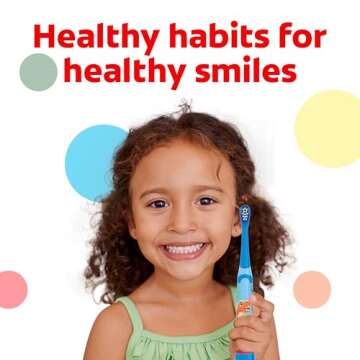 Colgate Kids Toothpaste with Fluoride, Anticavity & Cavity Protection Toothpaste, For Ages 2+, Mild ...