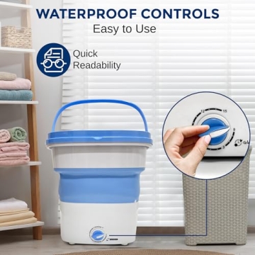 Lightweight Portable Mini Washing Machine for Travel and Camping