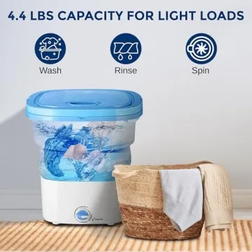 Lightweight Portable Mini Washing Machine for Travel and Camping