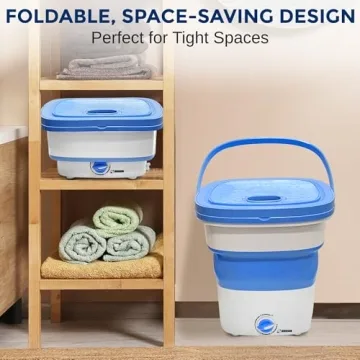 Lightweight Portable Mini Washing Machine for Travel and Camping