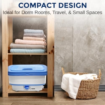 Lightweight Portable Mini Washing Machine for Travel and Camping