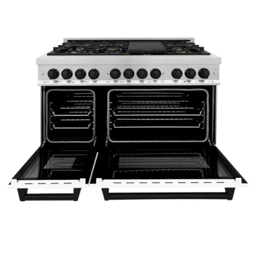 ZLINE 48" Dual Fuel Range with 7 Burner Cooktop