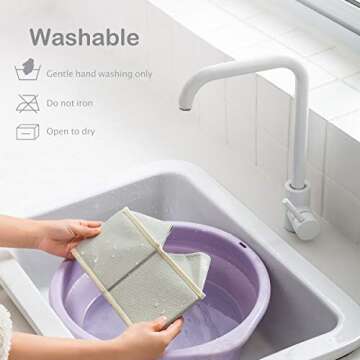 Qozary Washable Drawer Organizers - 12 Pack Storage Solution