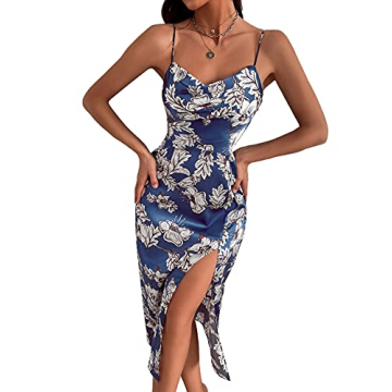 Floerns Women's Floral Print Midi Cami Dress - Summer Ready