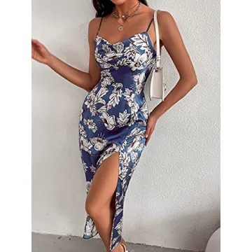 Floerns Women's Floral Print Midi Cami Dress - Summer Ready