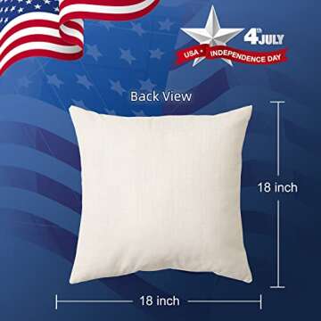 Quality 4th of July Pillow Covers - Set of 4 Decoration