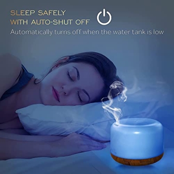 Oil Diffuser Humidifier with Remote Control and Lights